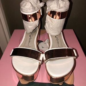 Jeffrey Campbell Metallic Platform Sandals